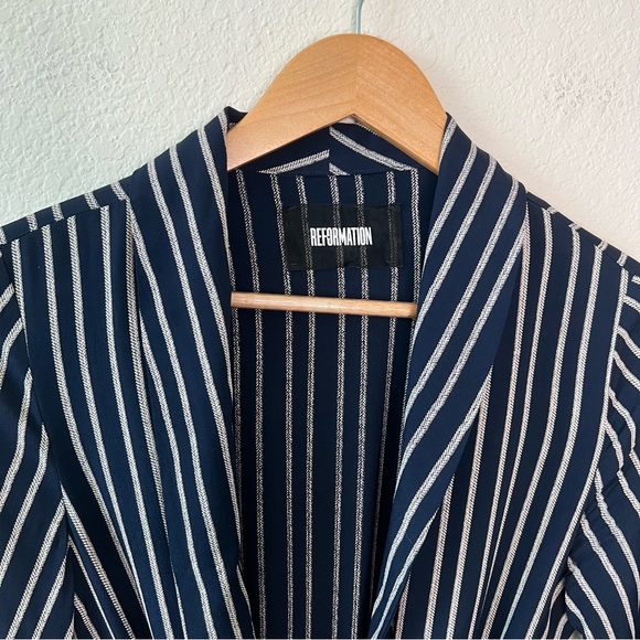 Reformation striped robe dress size extra small - Picture 3 of 13